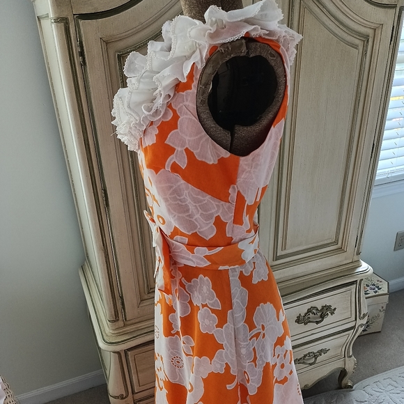 STUNNING 1970S "MISS ELLIETTE" CALIFORNIA MAXI DRESS! LOVELY! - Picture 14 of 17